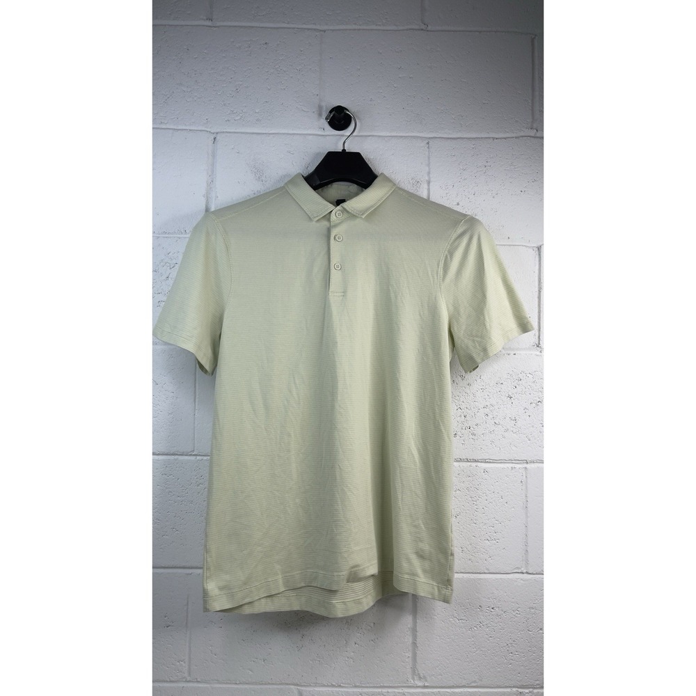 Lululemon Men's Evolution Short-Sleeve Polo Shirt Yellow Green Size L